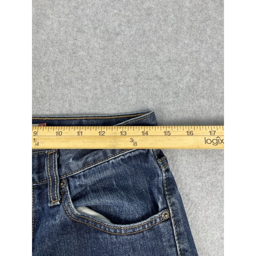Levi's 505 Jeans Mens 29 Blue Regular Fit Western Rancher Cowboy Dark Wash 29x32 - Picture 11 of 13
